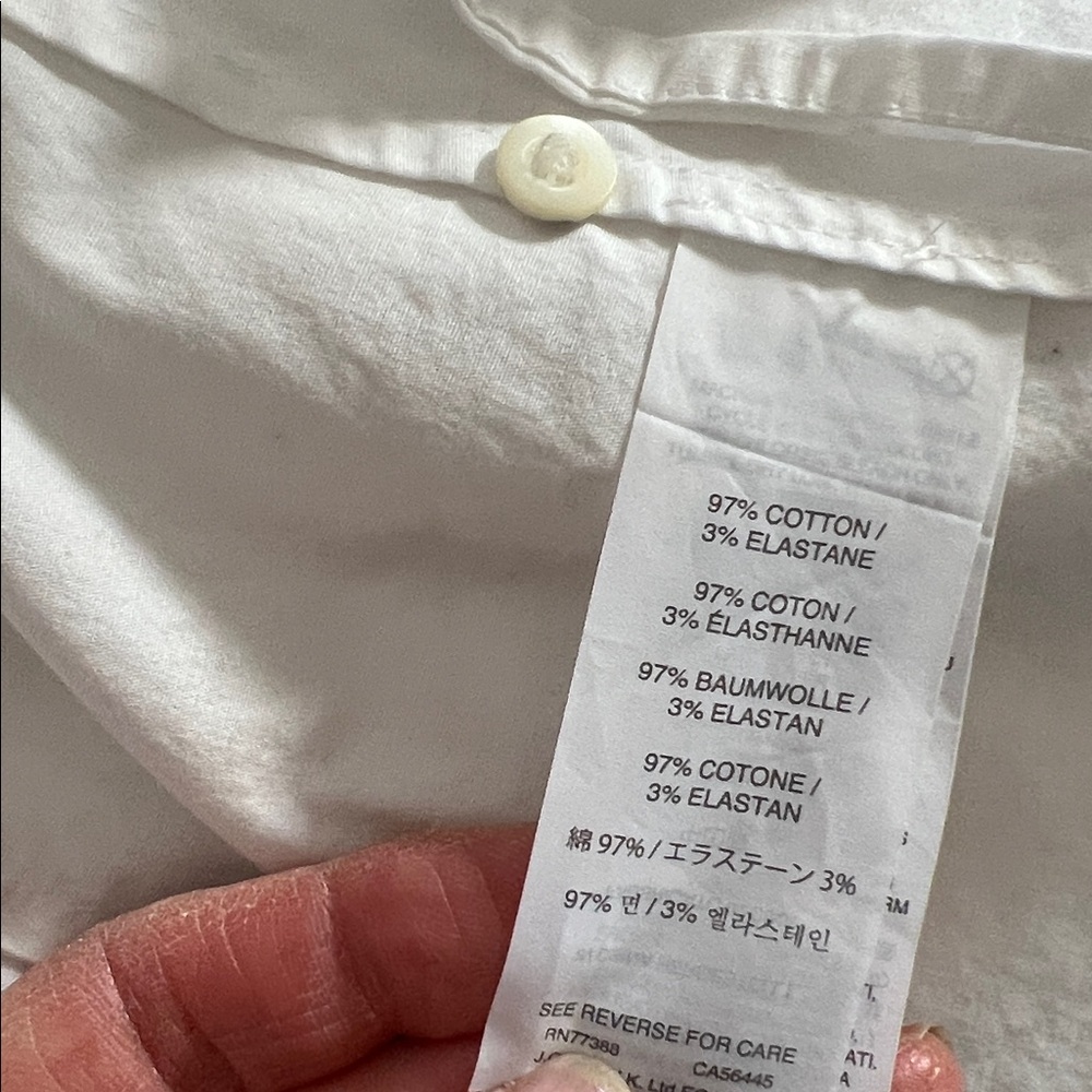 J. Crew Stretch Perfect Cotton Blend Shirt - Picture 6 of 6